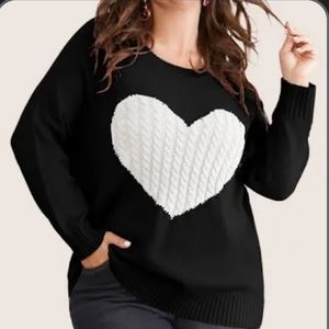 BNWT- Bloomchic heart sweater